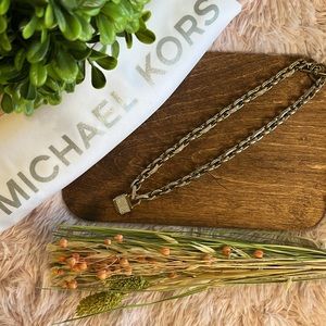 michael kors gold tone necklace